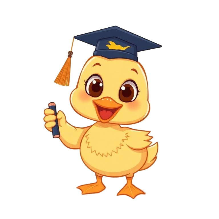 Quackers the study duck